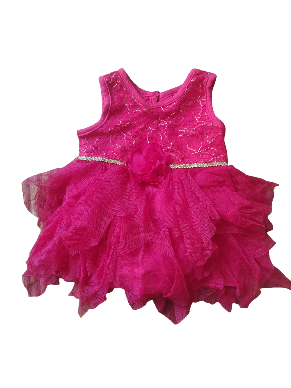 Mia & Mimi Girls Fuchsia Tulle Dress Size 3/6M